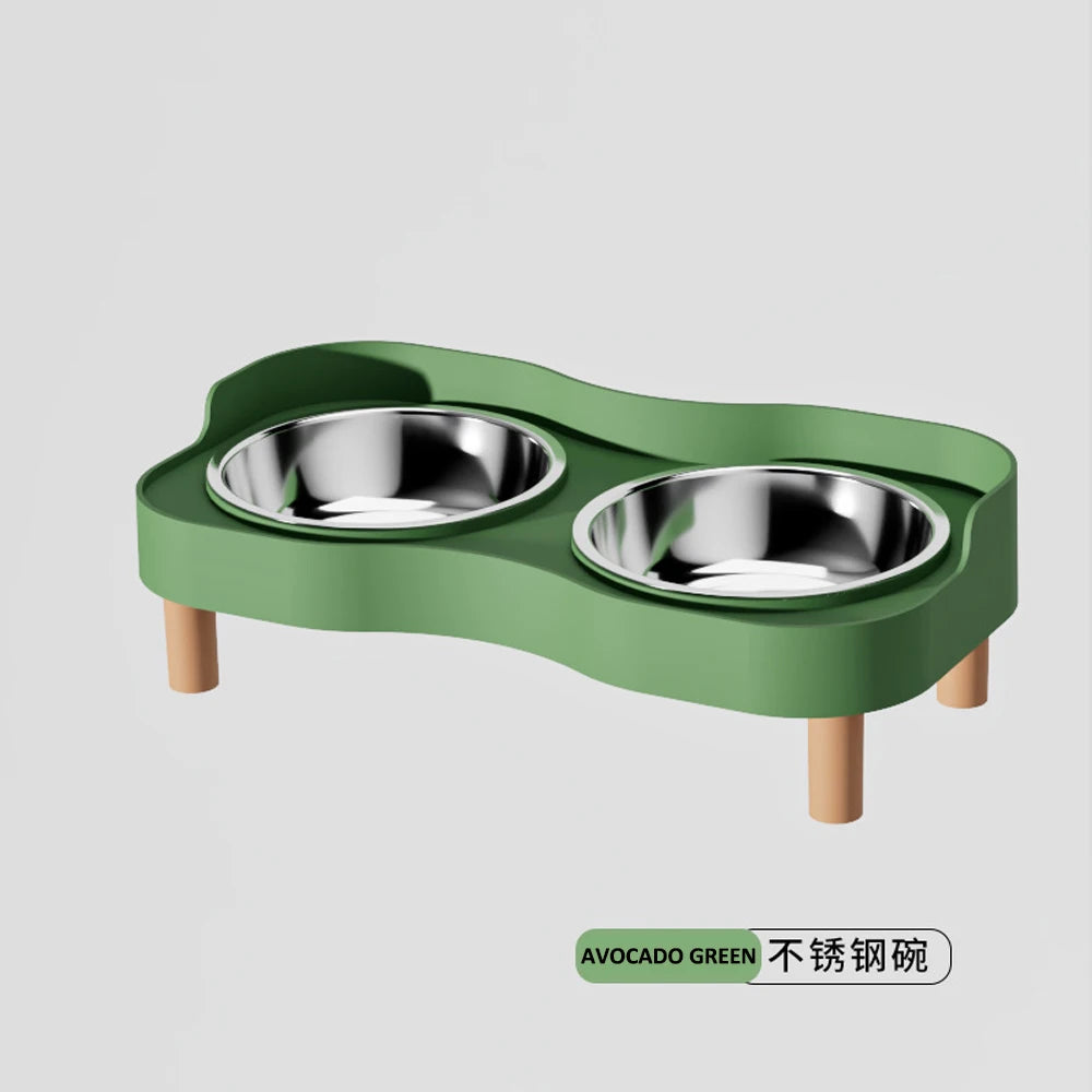 Duo élégance - Gamelle surélevée pour chats & petits chiens
