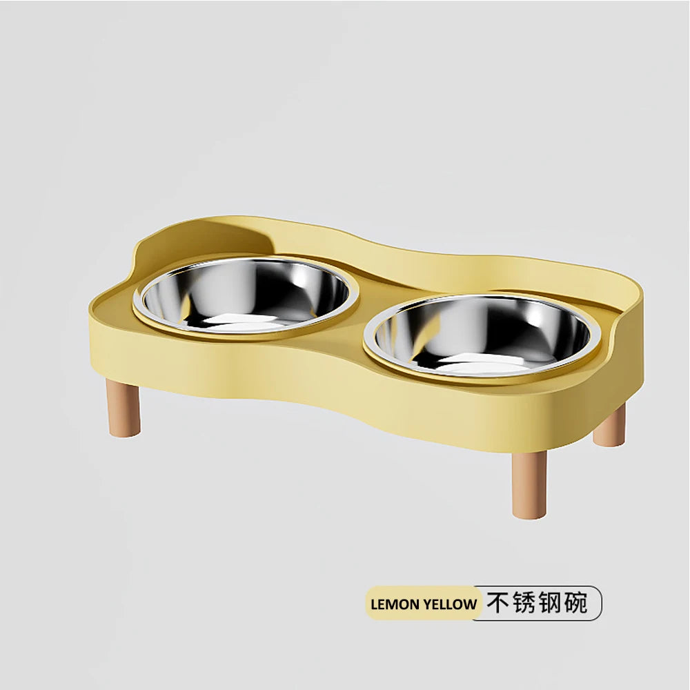Duo élégance - Gamelle surélevée pour chats & petits chiens