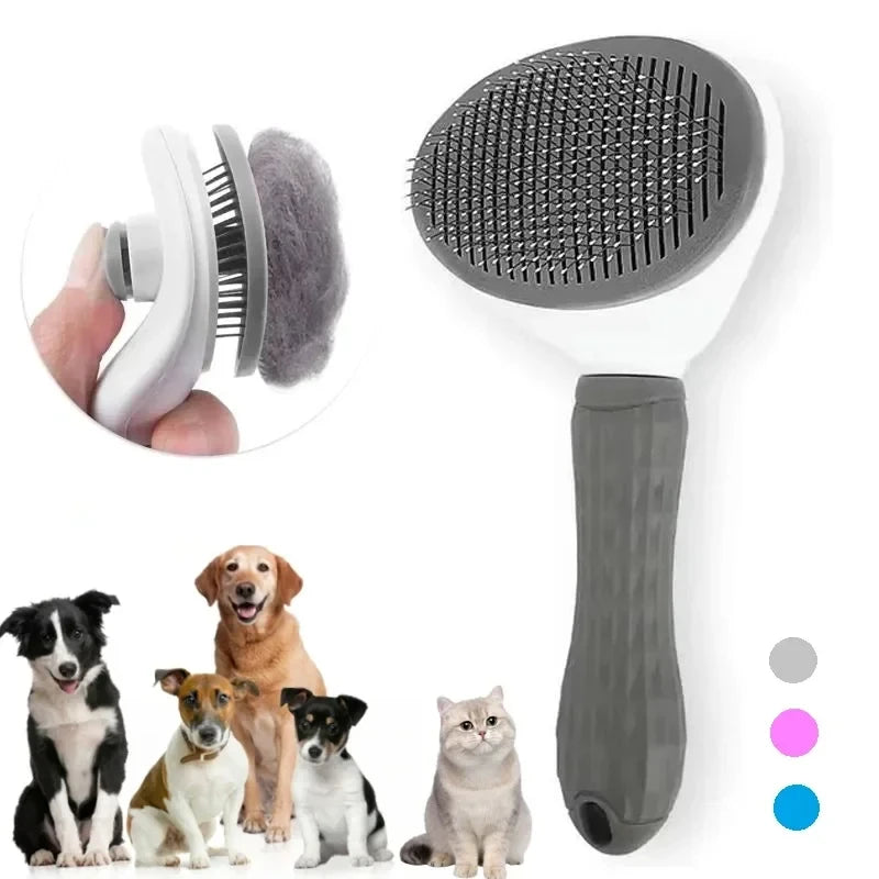 Brosse de Toilettage Premium Animora - Retire les poils morts en douceur pour chiens et chats