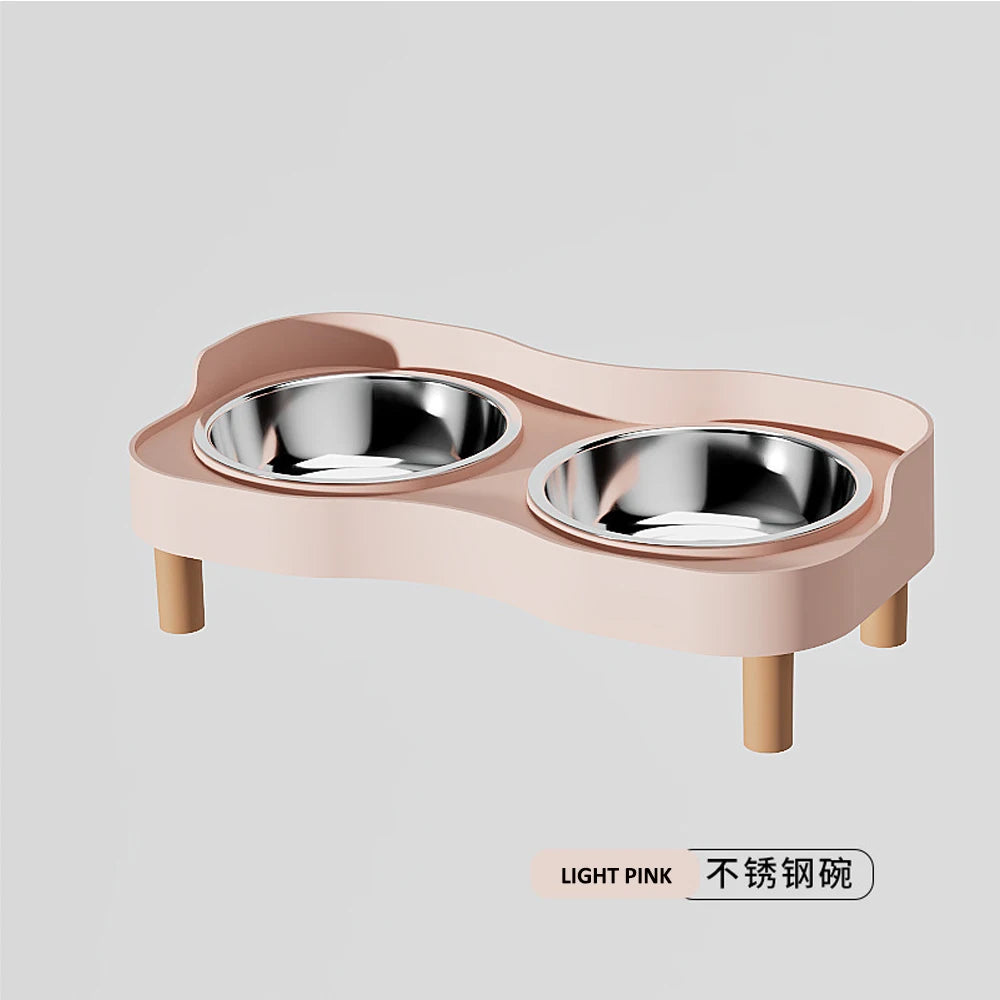 Duo élégance - Gamelle surélevée pour chats & petits chiens