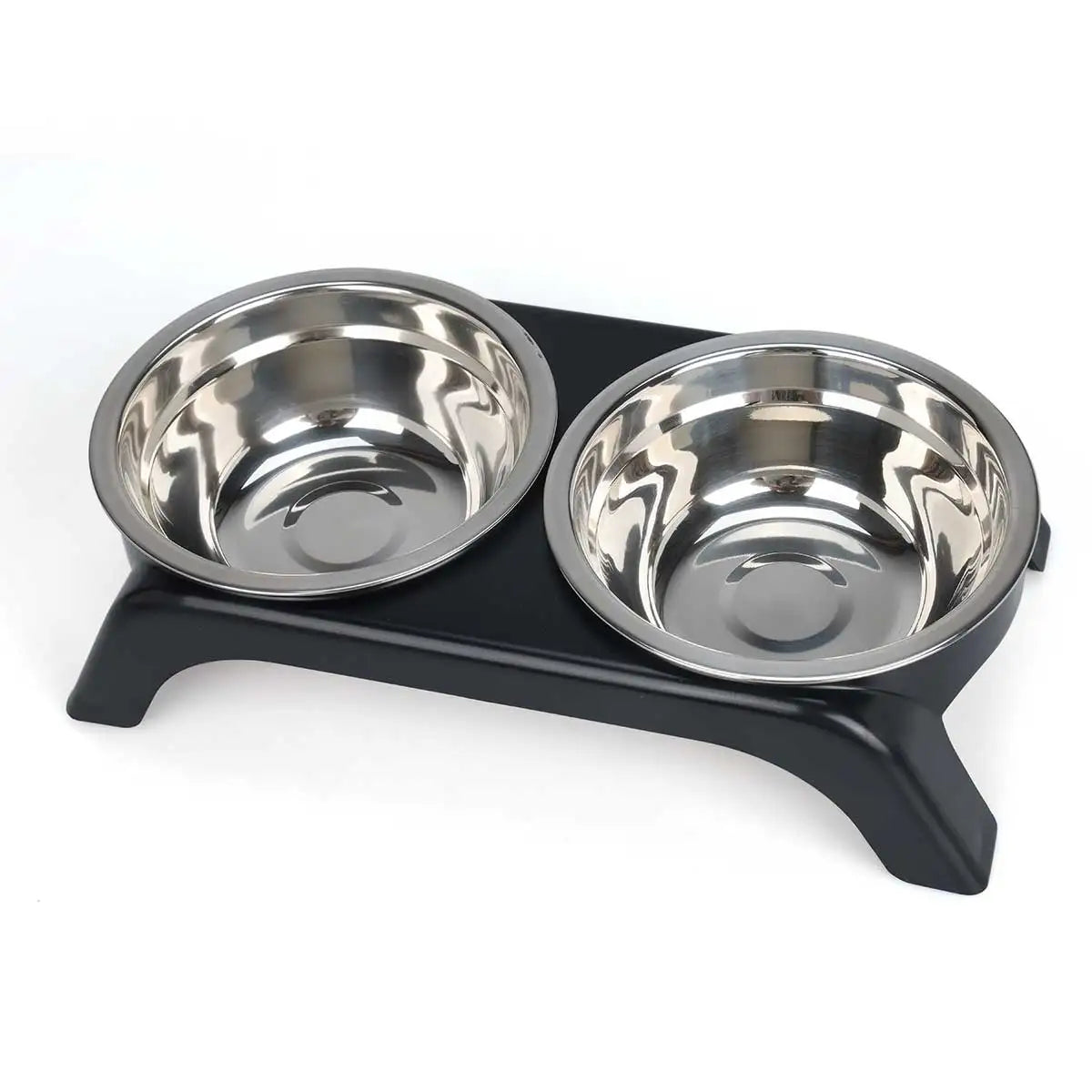 Support Surélevé Premium Animora avec Doubles  Bols en acier Inoxydable - Confort et Elégance pour chiens et chats